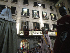 Fires de Sant Narc&iacute;s 2013. Espectacle a la pla&ccedil;a del Vi