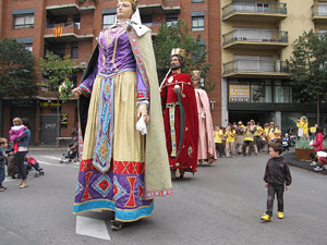Fires de Sant Narcís 2013. Trobada de gegants: la cercavila
