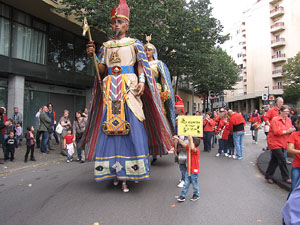 Fires de Sant Narcís 2013. Trobada de gegants: la cercavila