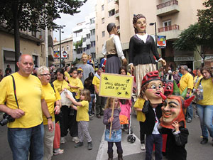 Fires de Sant Narcís 2013. Trobada de gegants: la cercavila