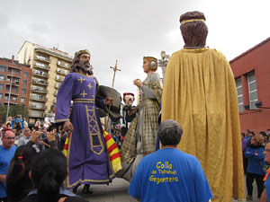 Fires de Sant Narc&iacute;s 2013. Trobada de gegants: la ballada
