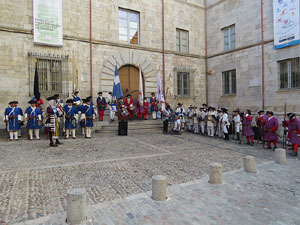 Girona resisteix! Jornades de recreaci&oacute; hist&ograve;rica de la Guerra de Successi&oacute;. Presentaci&oacute; de la recreaci&oacute;