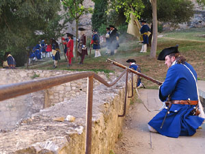 Girona resisteix! Jornades de recreaci&oacute; hist&ograve;rica de la Guerra de Successi&oacute;. Recreaci&oacute; dels combats de 1705