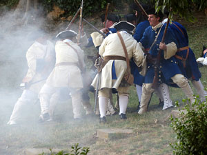 Girona resisteix! Jornades de recreaci&oacute; hist&ograve;rica de la Guerra de Successi&oacute;. Recreaci&oacute; dels combats de 1705