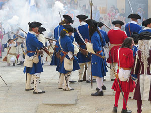 Girona resisteix! Jornades de recreaci&oacute; hist&ograve;rica de la Guerra de Successi&oacute;. Recreaci&oacute; dels combats de 1705