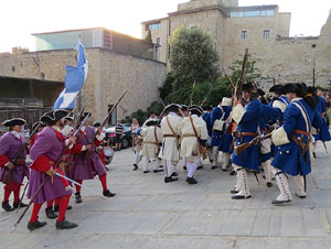 Girona resisteix! Jornades de recreaci&oacute; hist&ograve;rica de la Guerra de Successi&oacute;. Recreaci&oacute; dels combats de 1705