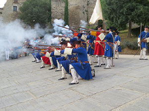 Girona resisteix! Jornades de recreaci&oacute; hist&ograve;rica de la Guerra de Successi&oacute;. Recreaci&oacute; dels combats de 1705