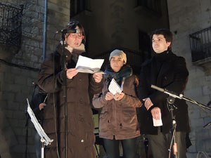 L'encesa de les llums de Hanukk&agrave; a la pla&ccedil;a del Vi