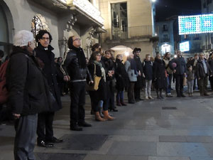 L'encesa de les llums de Hanukk&agrave; a la pla&ccedil;a del Vi