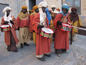 La precavalcada de Reis pels carrers de Girona