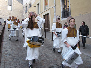 La precavalcada de Reis pels carrers de Girona