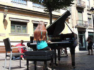 Pianos de cua als carrers de Girona