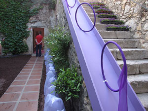 Girona Temps de Flors 2014. Preparació dels muntatges florals