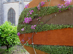 Girona Temps de Flors 2014. Preparació dels muntatges florals