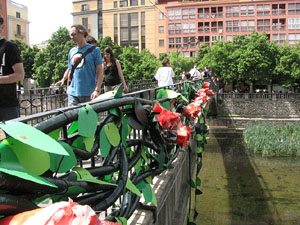 Girona Temps de Flors 2014. L'Onyar i els ponts