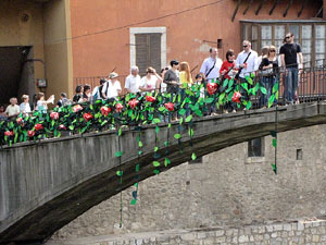 Girona Temps de Flors 2014. L'Onyar i els ponts