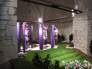 Girona Temps de Flors 2014. Capella de Sant Nicolau, Casa Díaz-Tarragó i Jardí de l'Àngel