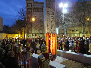 Inauguració de l'escultura de Domènec Fita