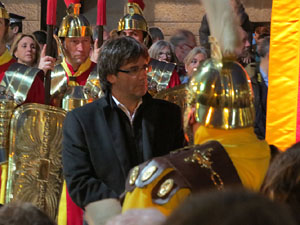 Inauguració de l'escultura de Domènec Fita