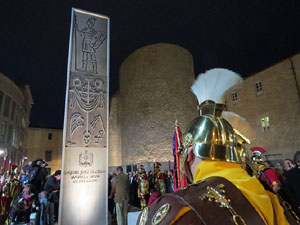 Inauguració de l'escultura de Domènec Fita