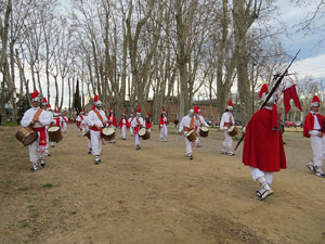75&egrave; aniversari Associaci&oacute; de Jes&uacute;s Crucificat - Manaies de Girona. Vexillatio Gerundensis. Desfilada de 781 manaies pels carrers de Girona