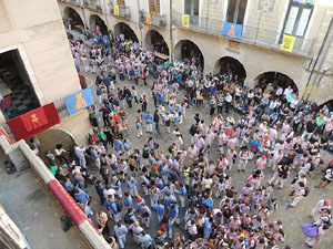 Fires de Girona 2014. Diada castellera amb Marrecs de Salt, Minyons de Terrassa i Capgrossos de Mataró