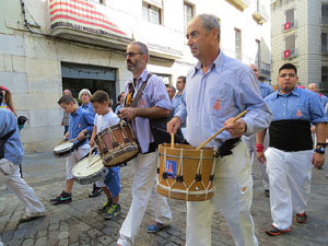 Fires de Girona 2014. Diada castellera amb Marrecs de Salt, Minyons de Terrassa i Capgrossos de Mataró