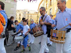 Fires de Girona 2014. Diada castellera amb Marrecs de Salt, Minyons de Terrassa i Capgrossos de Mataró