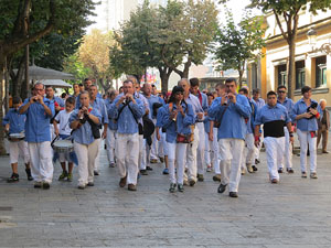 Fires de Girona 2014. Diada castellera amb Marrecs de Salt, Minyons de Terrassa i Capgrossos de Mataró