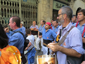 Fires de Girona 2014. Diada castellera amb Marrecs de Salt, Minyons de Terrassa i Capgrossos de Mataró
