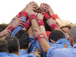 Fires de Girona 2014. Diada castellera amb Marrecs de Salt, Minyons de Terrassa i Capgrossos de Mataró