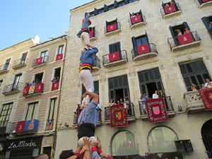 Fires de Girona 2014. Diada castellera amb Marrecs de Salt, Minyons de Terrassa i Capgrossos de Matar&oacute;