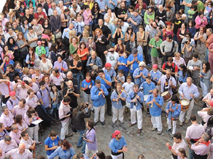 Fires de Girona 2014. Diada castellera amb Marrecs de Salt, Minyons de Terrassa i Capgrossos de Matar&oacute;