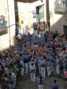 Fires de Girona 2014. Diada castellera amb Marrecs de Salt, Minyons de Terrassa i Capgrossos de Matar&oacute;