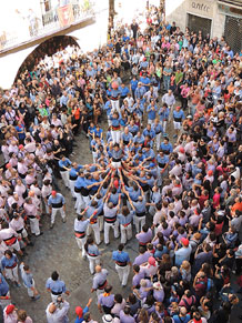 Fires de Girona 2014. Diada castellera amb Marrecs de Salt, Minyons de Terrassa i Capgrossos de Matar&oacute;