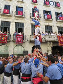 Fires de Girona 2014. Diada castellera amb Marrecs de Salt, Minyons de Terrassa i Capgrossos de Matar&oacute;
