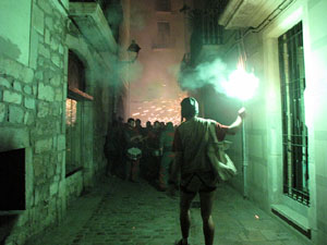 Fires de Girona 2014. El correfoc, a càrrec dels Diables de l'Onyar