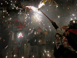 Fires de Girona 2014. El correfoc, a càrrec dels Diables de l'Onyar