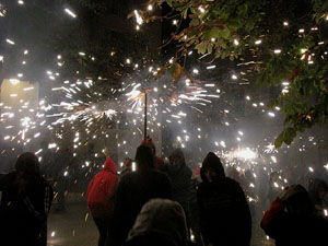 Fires de Girona 2014. El correfoc, a càrrec dels Diables de l'Onyar