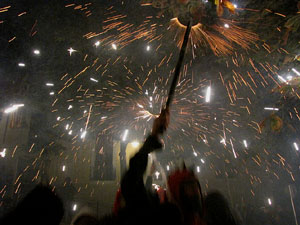 Fires de Girona 2014. El correfoc, a càrrec dels Diables de l'Onyar