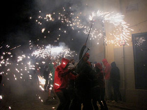 Fires de Girona 2014. El correfoc, a càrrec dels Diables de l'Onyar