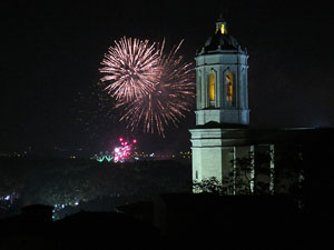 Fires de Sant Narc&iacute;s 2014. Castell de focs artificials