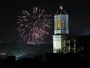 Fires de Sant Narc&iacute;s 2014. Castell de focs artificials