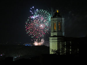 Fires de Sant Narc&iacute;s 2014. Castell de focs artificials