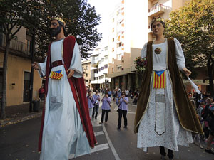 Fires de Girona 2014. La trobada de gegants: la cercavila