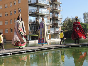 Fires de Girona 2014. La trobada de gegants: la cercavila