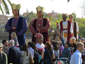 Fires de Girona 2014. La trobada de gegants: la cercavila