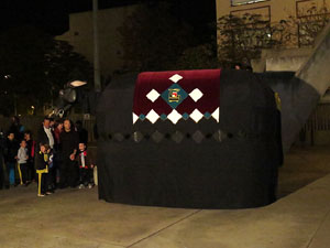 Fires de Girona 2014. Presentaci&oacute; de la Mula Baba amb la Girona Marxing Band