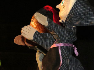 Fires de Girona 2014. Presentaci&oacute; de la Mula Baba amb la Girona Marxing Band