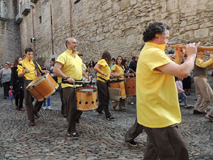 Fires 2014 a Girona. Passejada pel Barri Vell amb els capgrossos de Girona